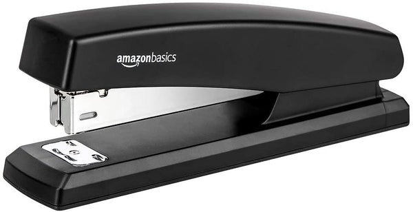 AmazonBasics 10-Sheet Capacity, Non-Slip, Office Stapler with 1000 Staples, Black