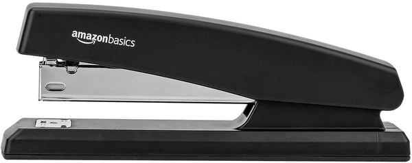 AmazonBasics 10-Sheet Capacity, Non-Slip, Office Stapler with 1000 Staples, Black