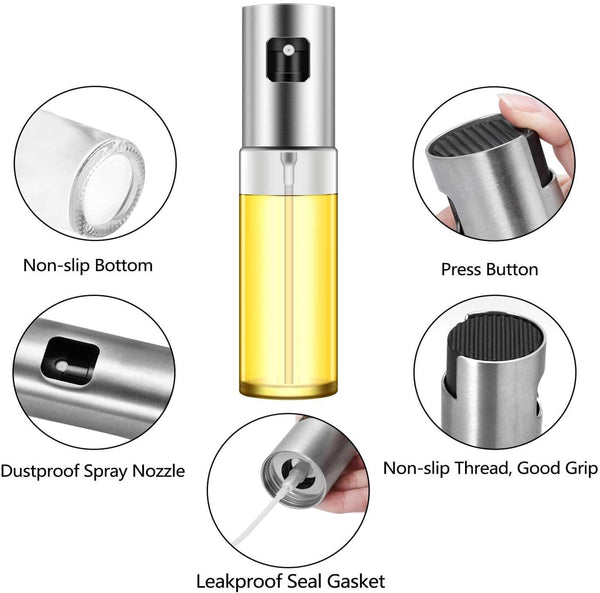 Oil Sprayer for Cooking, Olive Oil Sprayer Mister, Olive Oil Spray Bottle, Olive Oil Spray for Salad, BBQ, Kitchen Baking, Roasting