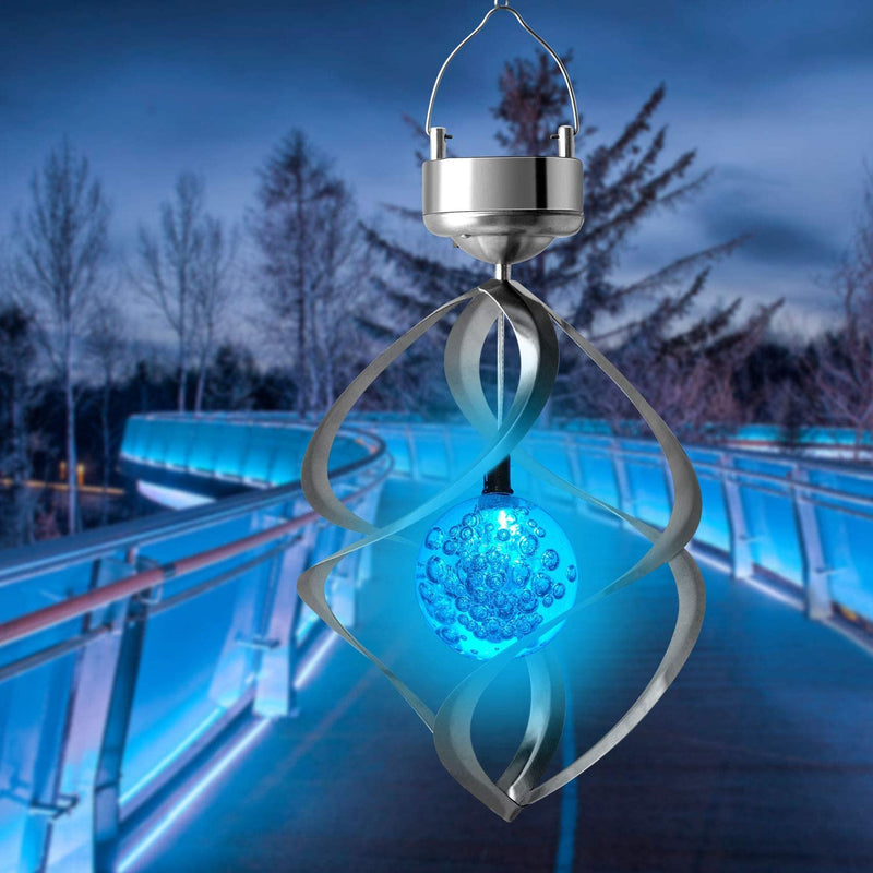 Solar Rotating Wind Chime lamp LED Colour Changing