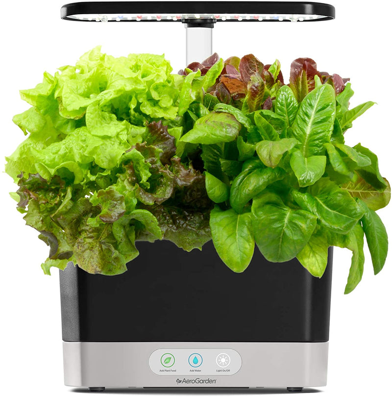 AeroGarden Harvest-Black Indoor Hydroponic Garden