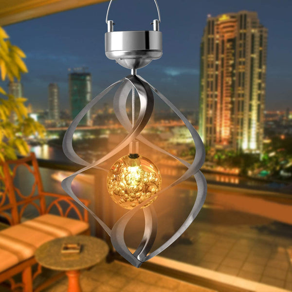 Solar Rotating Wind Chime lamp LED Colour Changing