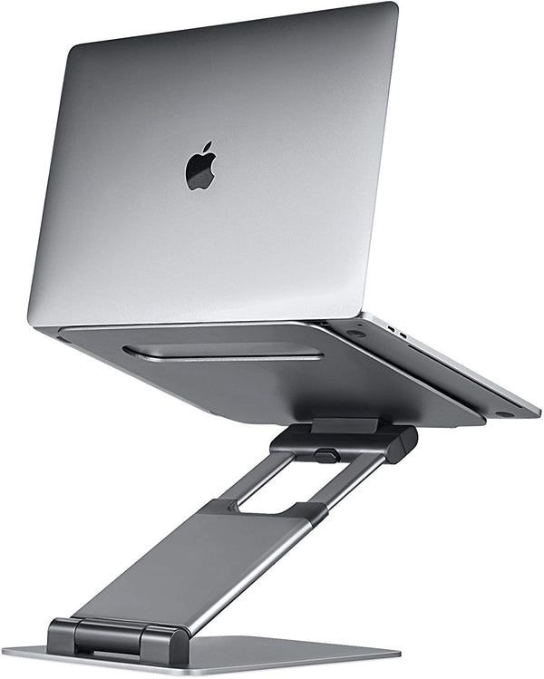 Ergonomic Laptop stand for desk, Adjustable height up to 20", Laptop riser computer stand for laptop, Portable laptop stands, Fits MacBook, Laptops 10 15 17 inches, Laptop holder and Laptop desk stand