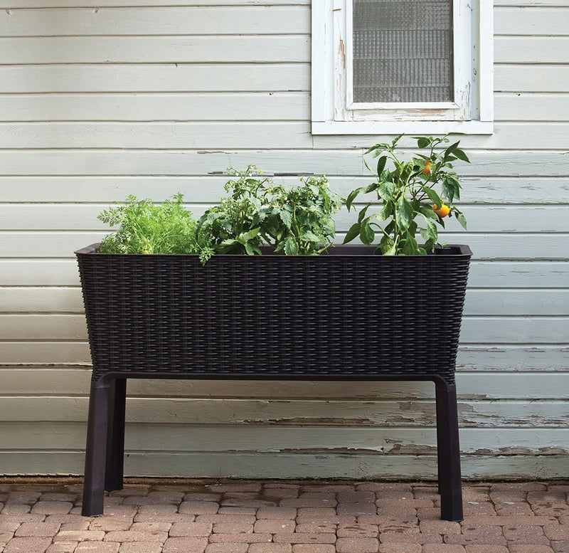 Keter Easy Grow 31.7 Gallon Raised Garden Bed with Self Watering