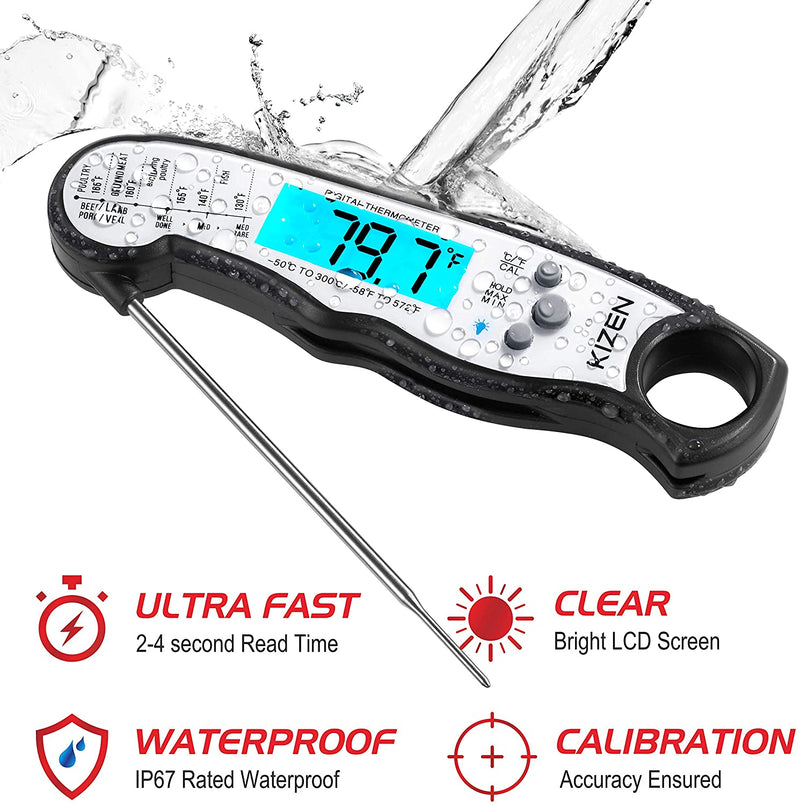 Best Waterproof Ultra Fast Meat Thermometer