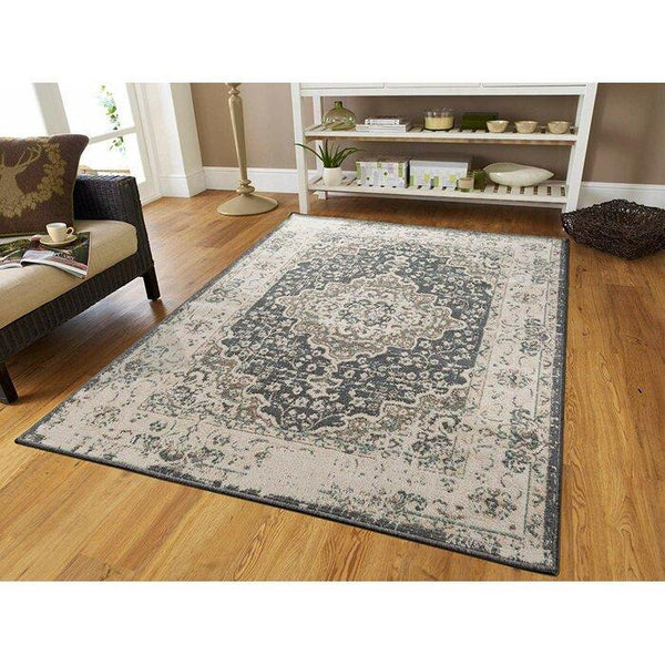 Schoenberger Powre Loom Beige/Gray Rug