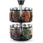 Spice Jar Rack with 12-Durable Glass Jars