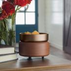 5.2 in Pewter Walnut 2-in-1 Classic Fragrance Warmer