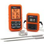 Wireless Remote Digital Cooking Food Meat Thermometer with Dual Probe for Smoker Grill Oven BBQ